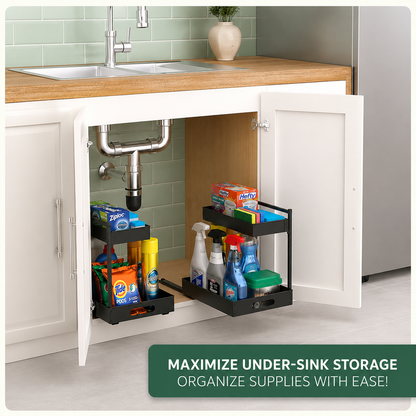 2-Tier Pull-Out Under Sink Organizer