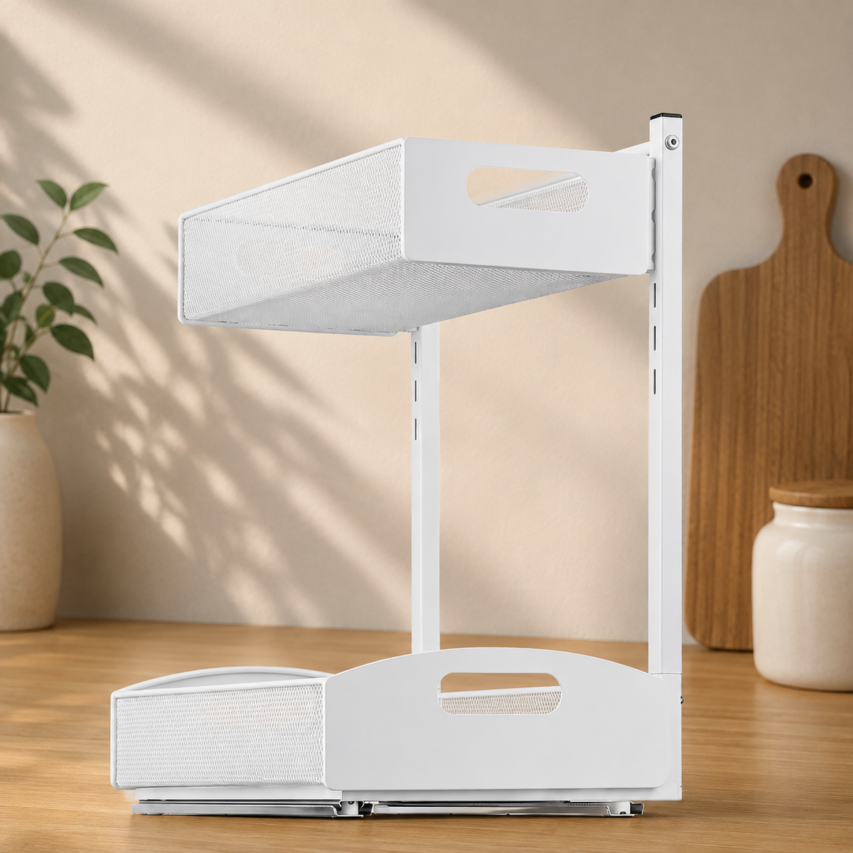 2-Tier Adjustable Under Sink Organizer