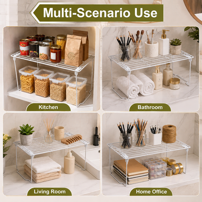 Stackable Foldable Wire Storage Shelf