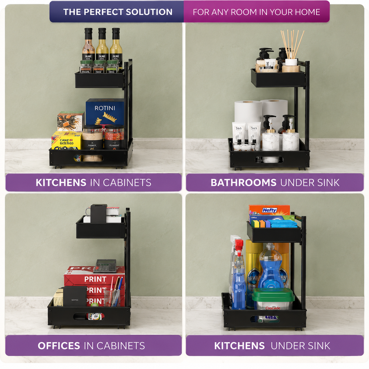 2-Tier Pull-Out Under Sink Organizer