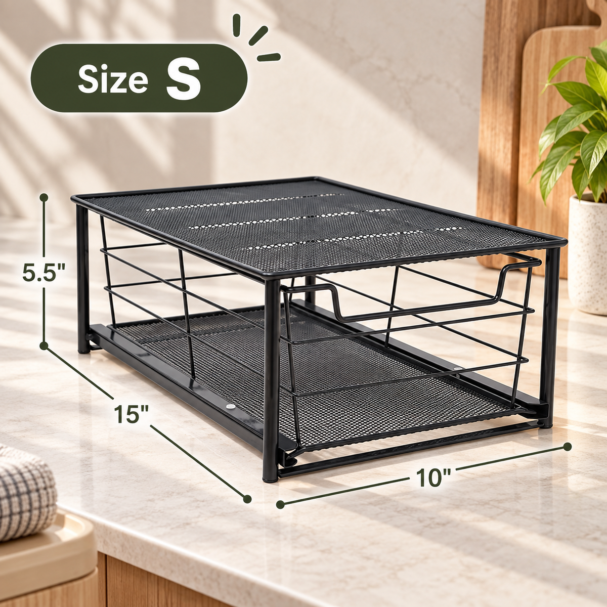 Stackable Pull-Out Drawer Organizer